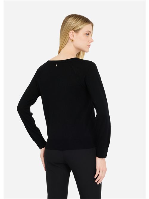 Maglia in lana con pizzo LIU JO | CF5423MA82O/22222
